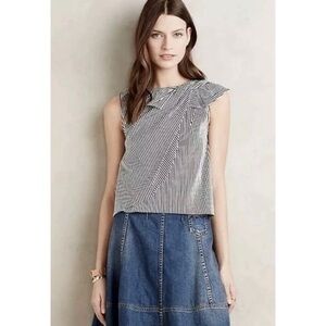 Erin Fetherston‎ Cropped Blouse Anthropologie 4 T01